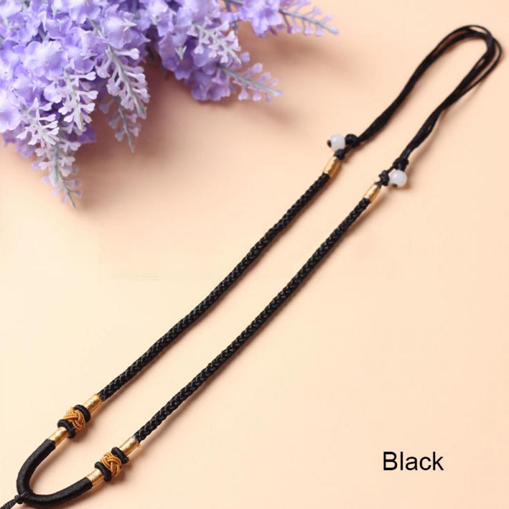 Oppoaqui pingente corda de cristal, pingente corda de malha, 1 peça, acessórios de joias para mulher, moda 2020: black