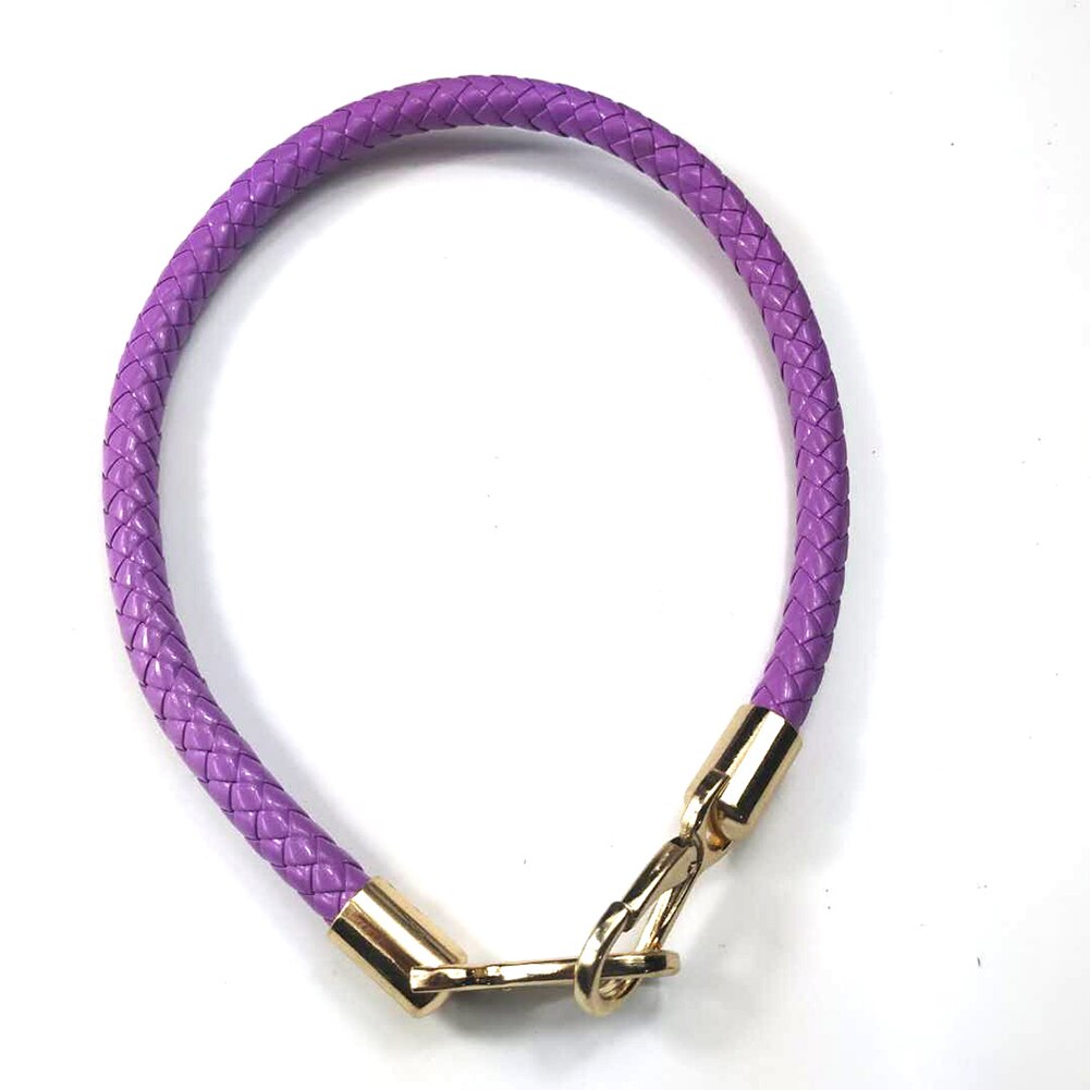 1 pc Substituição Destacável Cintas de Ombro Das Senhoras de Couro PU Bolsa de Cinto de Corda Cor Sólida Rodada Alças DIY Saco Acessórios: ROXO
