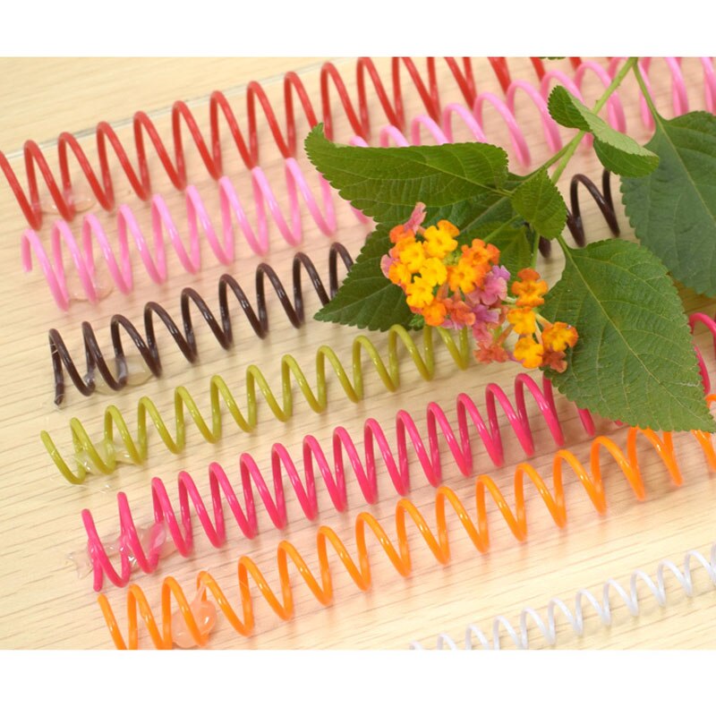 100PCS 1 Box Plastic Spiral Coil Supply for Binder Machine Spiral Coil Bindng Machine