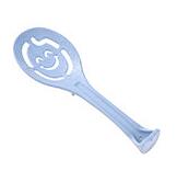 1PC Kitchenware Dining Stalk Smiling Face Non-stick Spoon Egg Divider Plastic Spatula Rice Spoon Tablespoons OK 0865: Blue