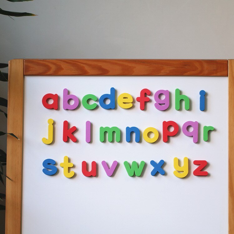 Colorful Capital Letters Small Letter English Alphabet Refrigerator Sticker Fridge Magnet Early Education Board White Board