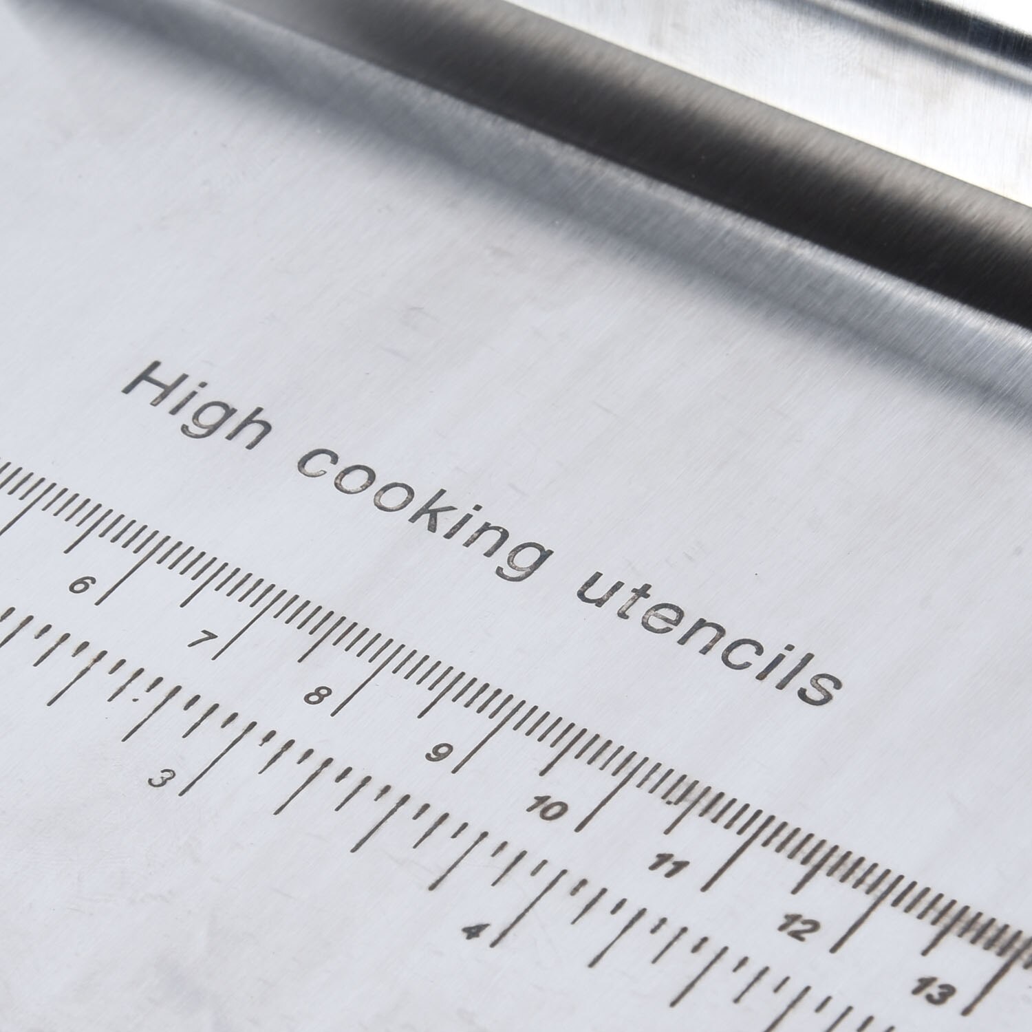 Dozmu Stainless Steel Bake Tool Scraper Scraping Panel With Scale Cake Cutting Board Home Garden Supplies