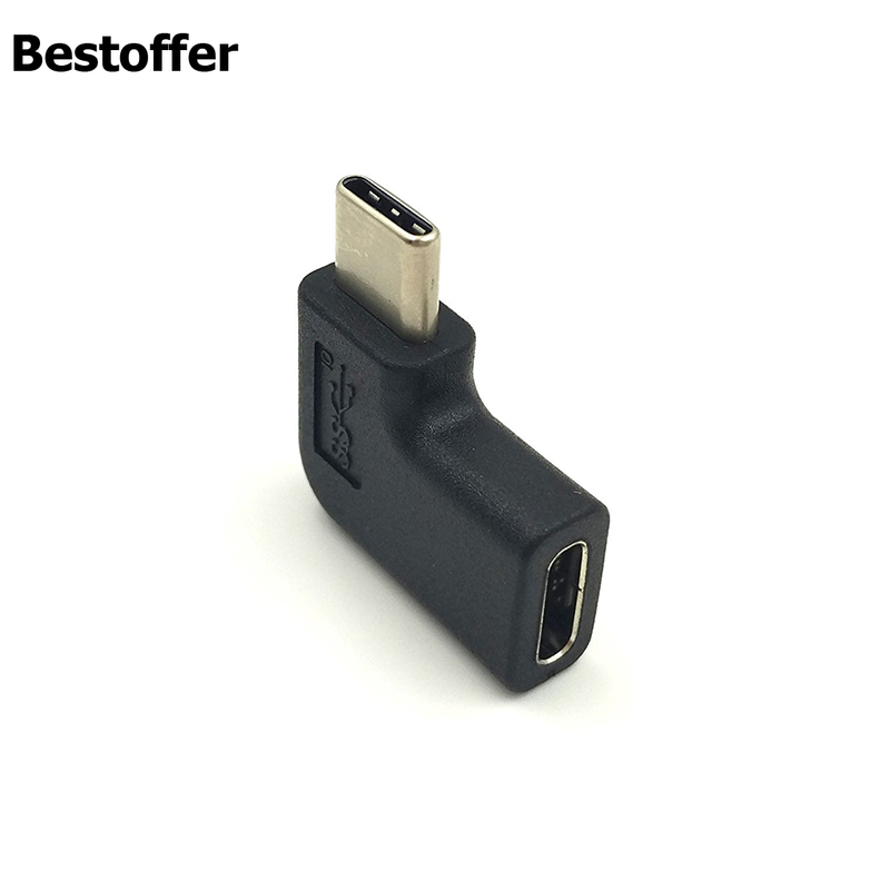 USB TYPE C 3.1 USB-C Male to Female 90 Degree Exte... – Vicedeal