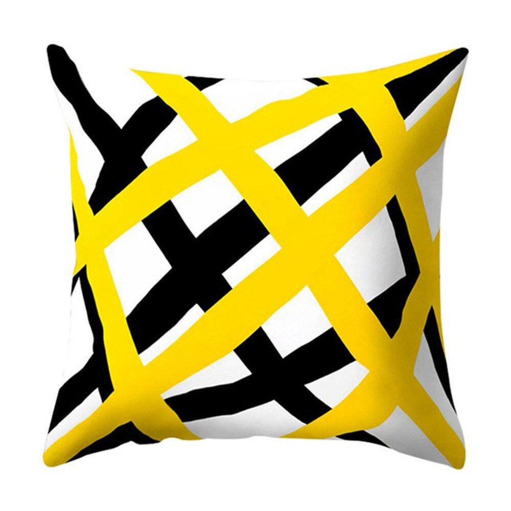 Geel Polyester Geometrische Kussen Ananas Kussen Decoratieve Kussen Voor Sofa Diy Gedrukt Kussen Seat Stoel Kussen