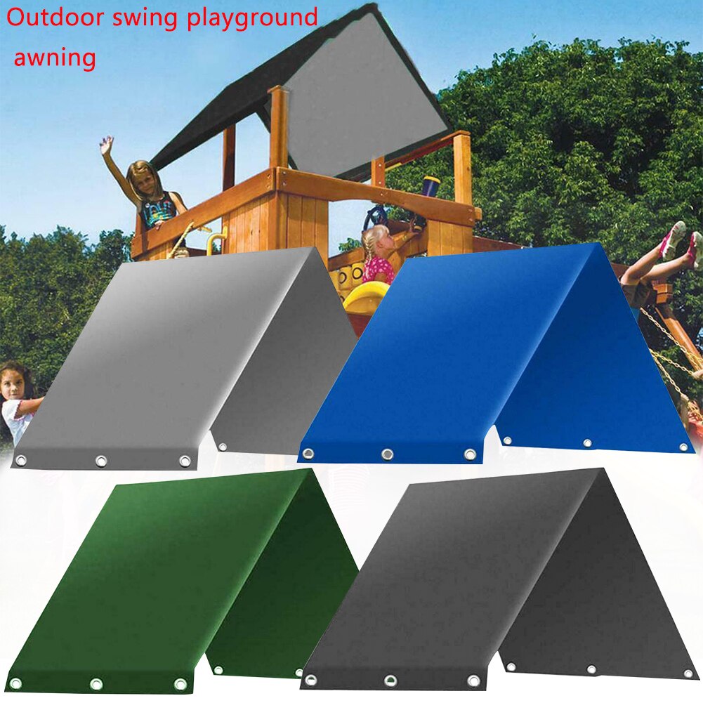 Substituição viseira resistente uv sólido à prova dplayground água crianças playground proteção solar pátio fácil instalar balanço encerado jardim