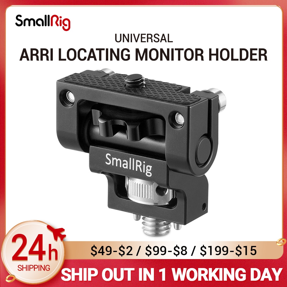 SmallRig Dual Camera Monitor Holder EVF Support Mount Swivel Monitor Mount with Arri Locating Pins 2174