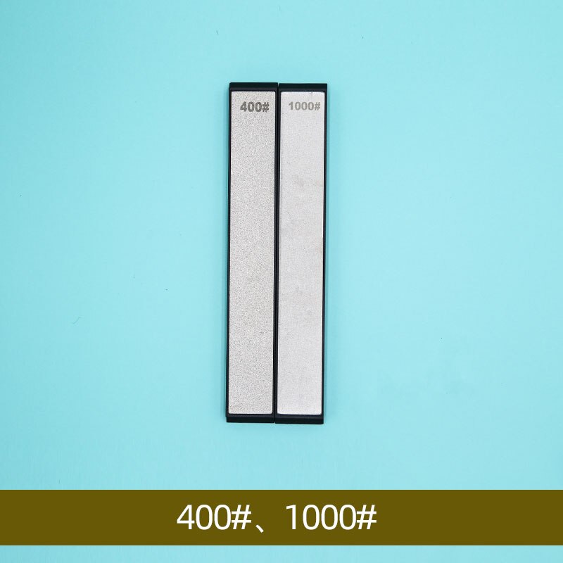 Double-sided knife sharpener sharpening stone fixed grinding stone diamond whetstone oil stone honing stones: 400 1000 grit