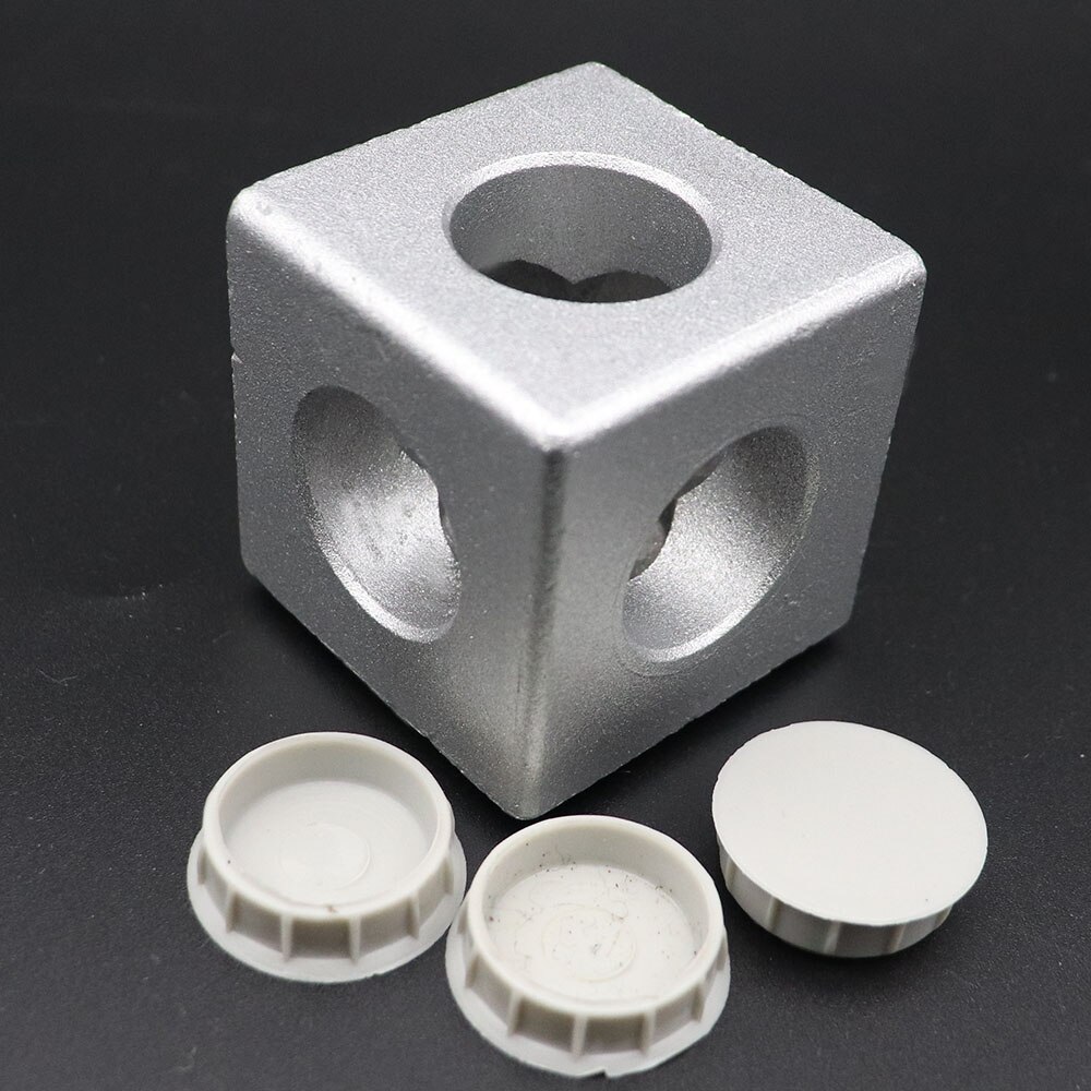 Raccords de connexion à Angle droit, profilé en aluminium / 3030/4040/4545, 2 3 voies, fixation de connecteur d&#39;angle, support externe, 1 pièce: 4545 3Way