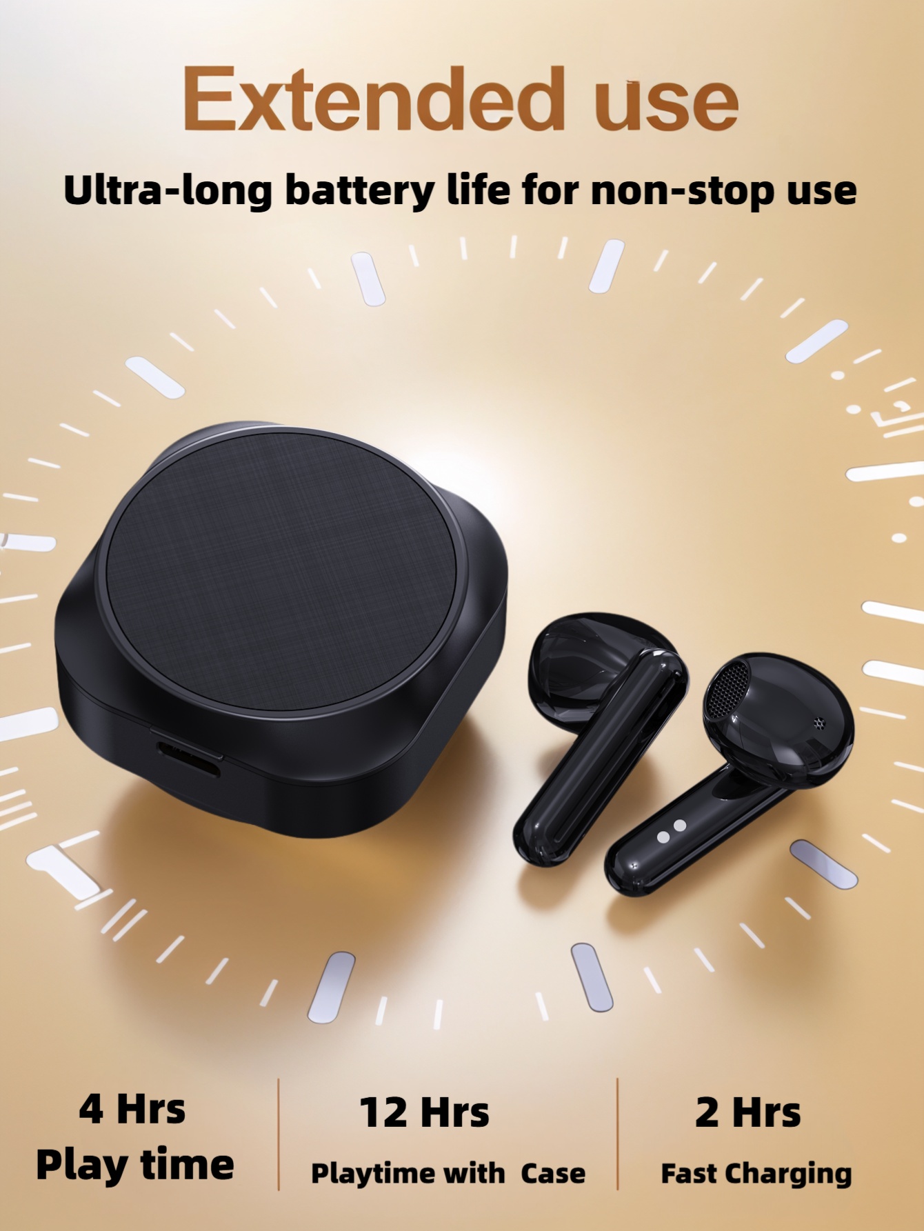 Kick-pop anc wireless headphones , , 40 db,  noise-canceling earbuds, bluetooth , 5.3- earbuds with , 6 microphones, enc hd call headset, transparency mode