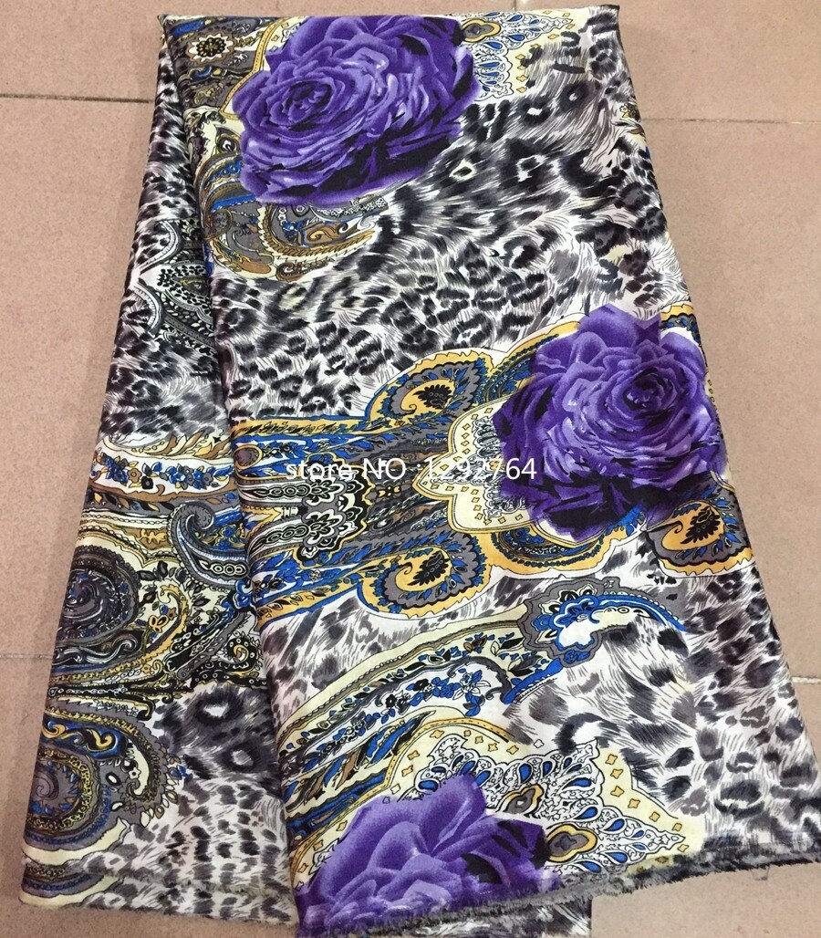 ! Tela de seda satinada africana, tejido de seda pura Charmeuse para coser 5 yardas/lote. TS5308, precio al por mayor: color 6