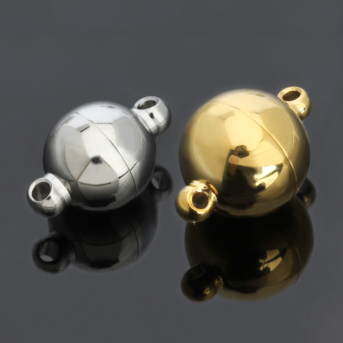 2 pz/lotto fermagli magnetici forti in acciaio inossidabile per la creazione di gioielli connettori con chiusura magnetica accessori per collane braccialetto fai da te