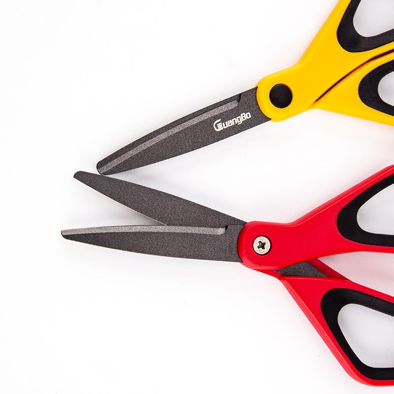 4 colores 170mm tijeras de acero inoxidable de la Oficina de la Escuela de Cocina hogar tijeras herramienta para papel de corte artesanías de álbum de recortes para bricolaje