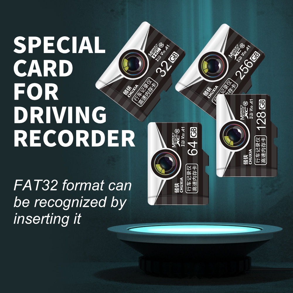 Nowa karta pamięci Flash SD 256 GB Class10 Micro TF A1 V30 Szybkie karty TF Flash 512 GB do telefonu komórkowego/kamery monitorującej