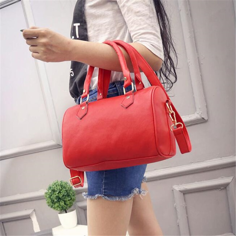 Frauen Handtaschen Damen Griff Tasche Leder Totes Schwarz Rot Beige PU Leder Schulter Tasche Hobos