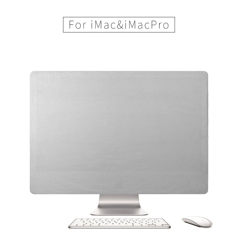 Black/Silver stretch Computer Monitor Dust Cover Protector with Inner Soft Lining for Apple iMac LCD Screen Dust Cover