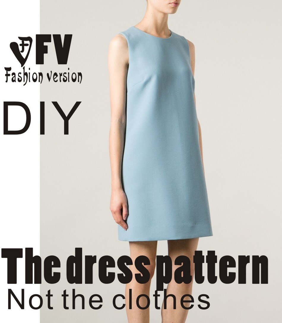 Dresses Sewing Pattern Template Cutting drawing Clothing DIY ((Not selling clothes)) BLQ- 117