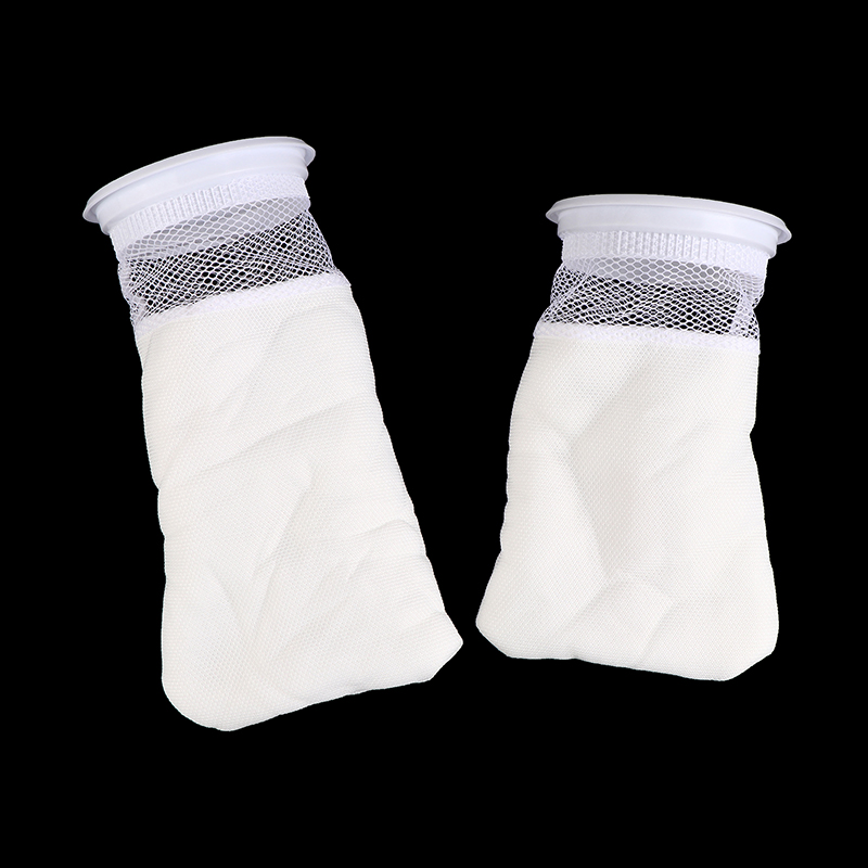 Anti-Überlauf-Aquarium-Filter beutel Waben-wasch nackter wieder verwendbarer Netzschaum-Teppich-Socken beutel für Fisch-Marine-Filtersystem