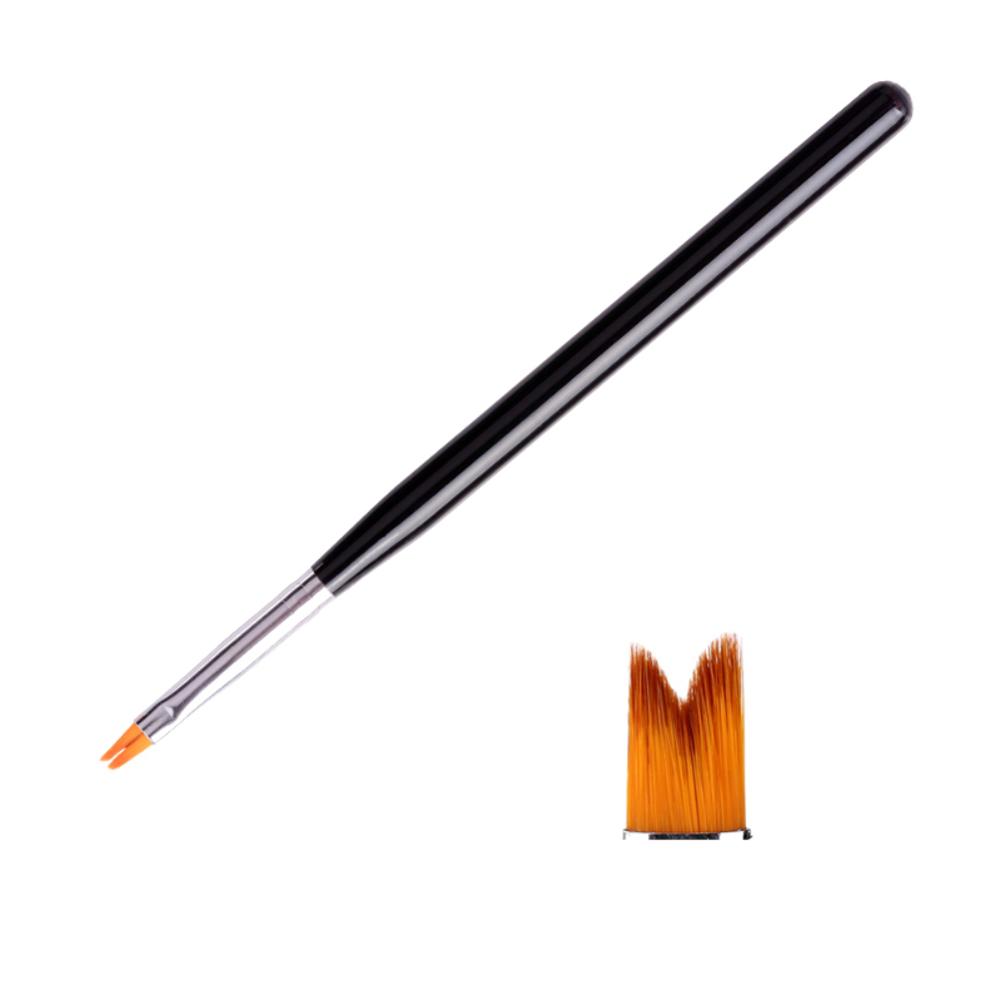 1 pièces strass diamant brosse à ongles Nail Art manucure brosses ensemble ligne fleur stylo pointillage peinture bricolage acrylique brosse à ongles Liner: 08