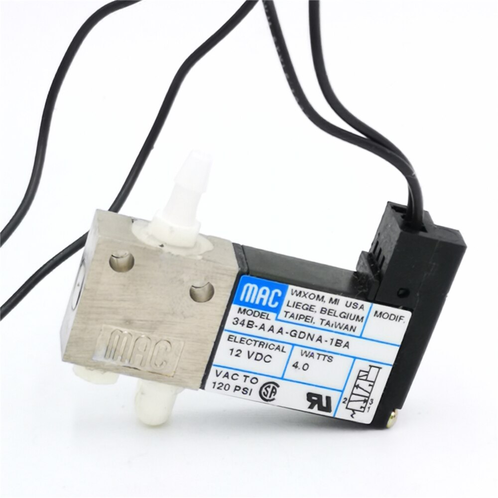 Stati Uniti Mac valvola solenoide miniatura ad Alta velocità in miniatura valvola a tre gareggiare 5 millimetri filettato comune 34B-AAA-GDNA-1BA