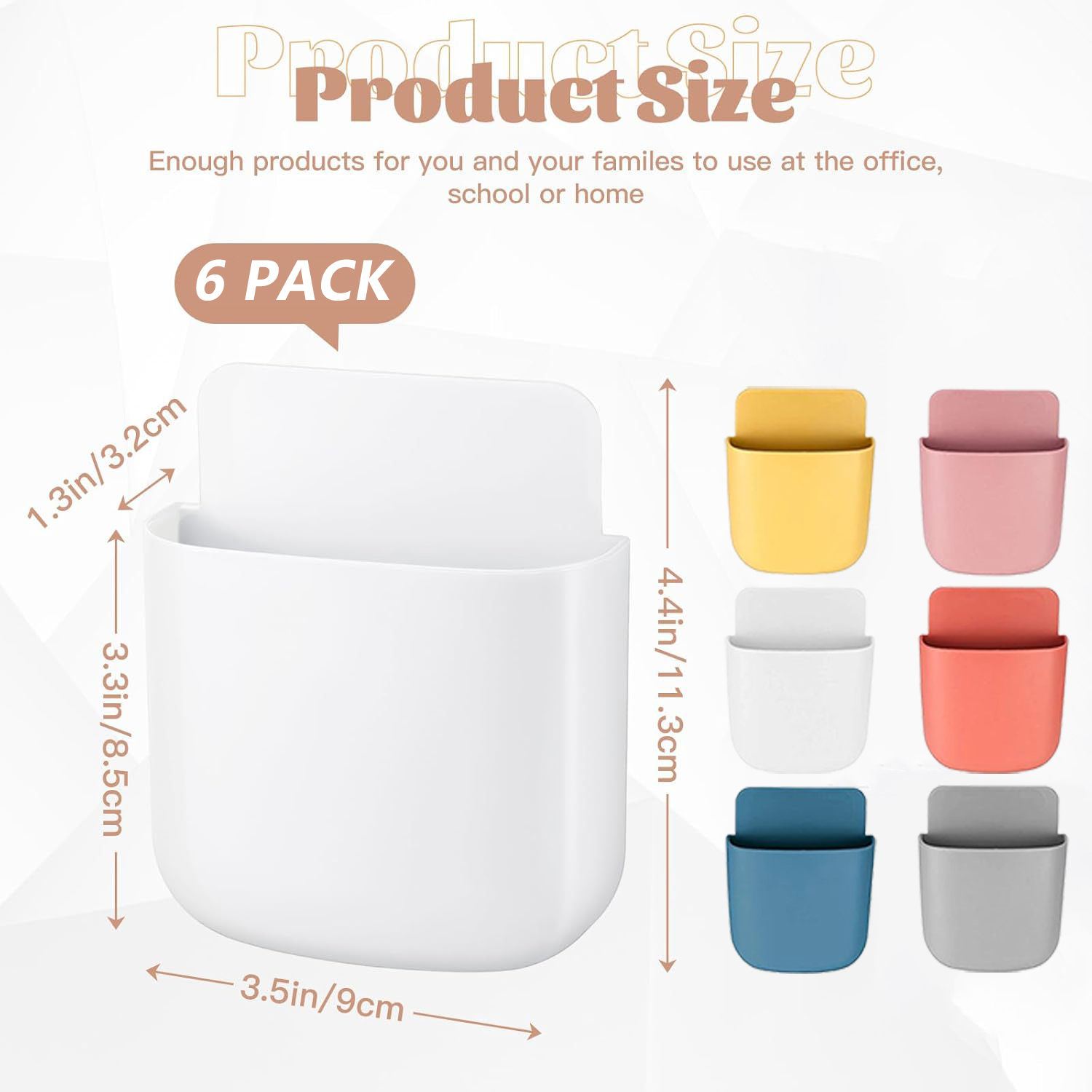 Caja de almacenamiento montada en la pared, soporte para enchufe de teléfono móvil, estante, organizador de almacenamiento con Control remoto, estuche para aire acondicionado y TV