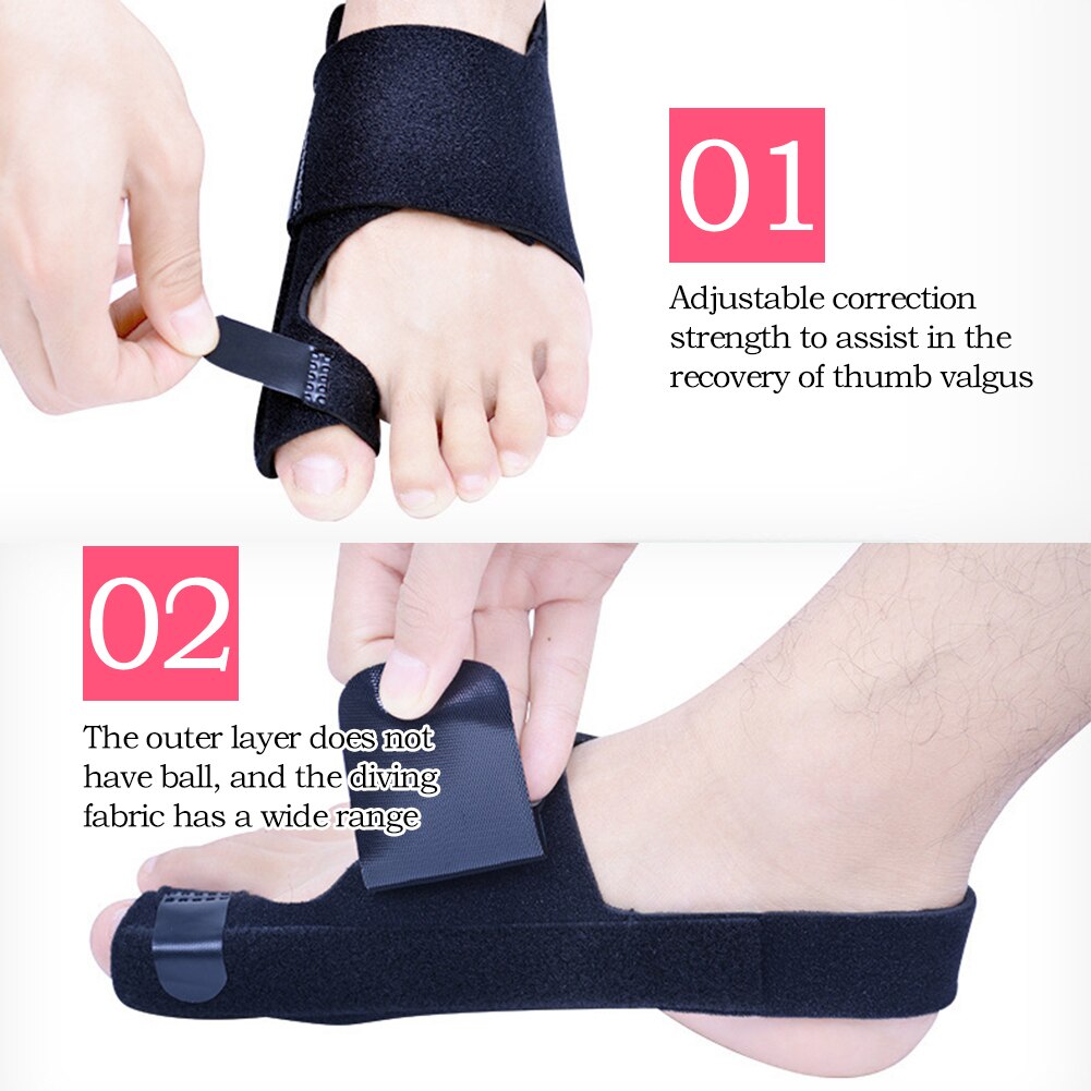 Corrector ortopédico para juanetes, para Spa, Hallux Valgus, separador de dedos, cuidado de los pies, pulgar y noche, para uso diario, ortopédico de hueso grande