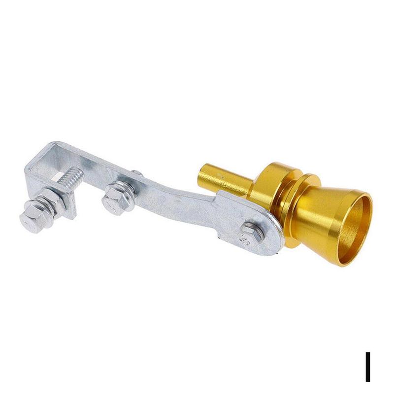 Universal Car Turbo Sound Whistle Muffler Exhaust Pipe Simulator Whistler For Vehicles Modified Turbo Whistle Tail Throat: Yellow-M