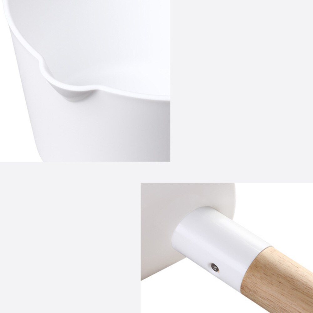 Alerón de agua con mango largo de madera para cocina, cuchara para agua blanca, accesorios para el hogar