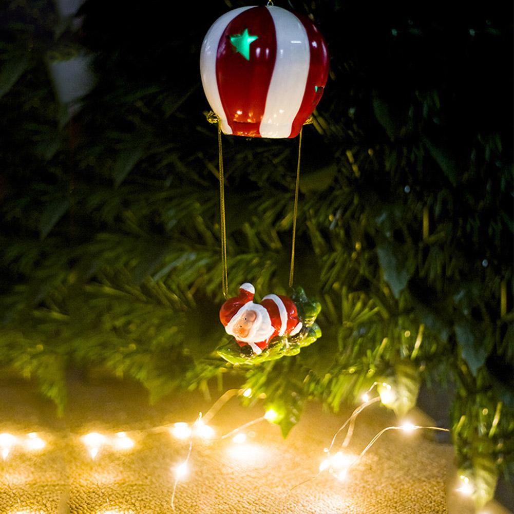 Kerstboom Decor String Licht Kerstboom Air Ballon Met Verlichting Kerstman Decoratie Hanger Kerst Decoratie