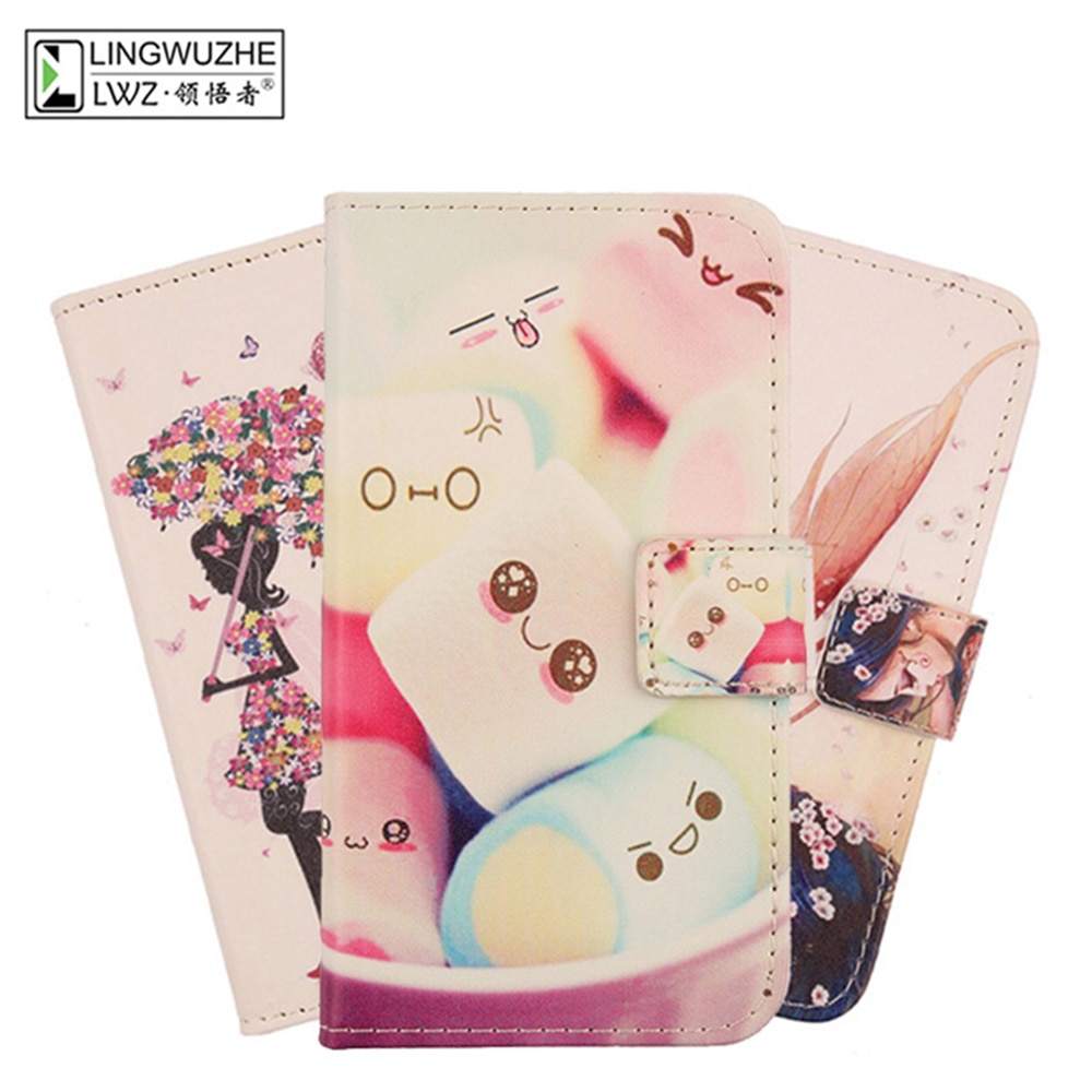 For SFR Altice S32 Case 4.95 inch Leather Flip Wallet Protective Case For SFR Altice S32 Phone Holster Case Funda