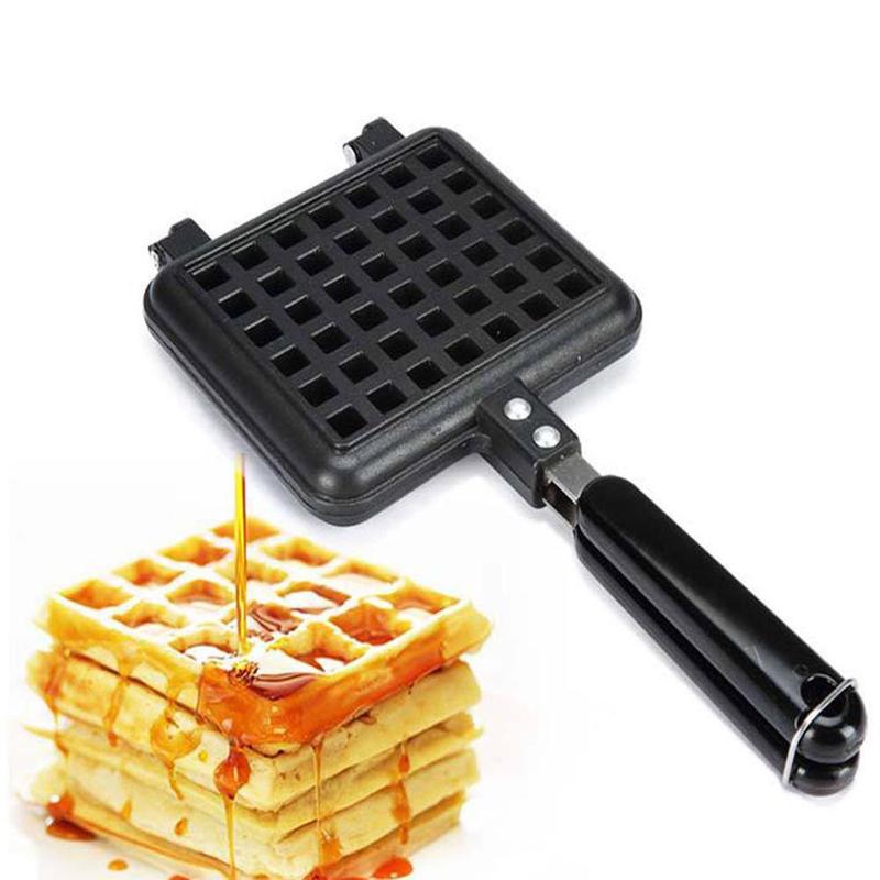 Máquina antiadherente para hacer gofres de cocina, molde de Gas para gofres, sartén de burbujas, máquina para hornear, horno, pastel de desayuno, huevo, U9D5, 1 Uds.