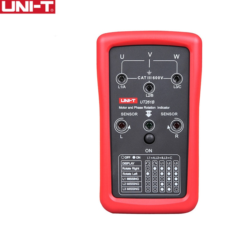 UNI-T UT261B Fasevolgorde en Motor Rotatie Indicatoren Tester Meter Elektronische