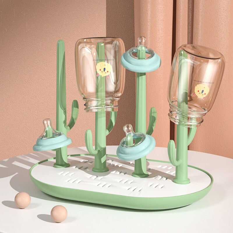 Baby Flessen Droogrek Droger Tepels Cups Afvoer Drogen Stand Houder Afdruiprek