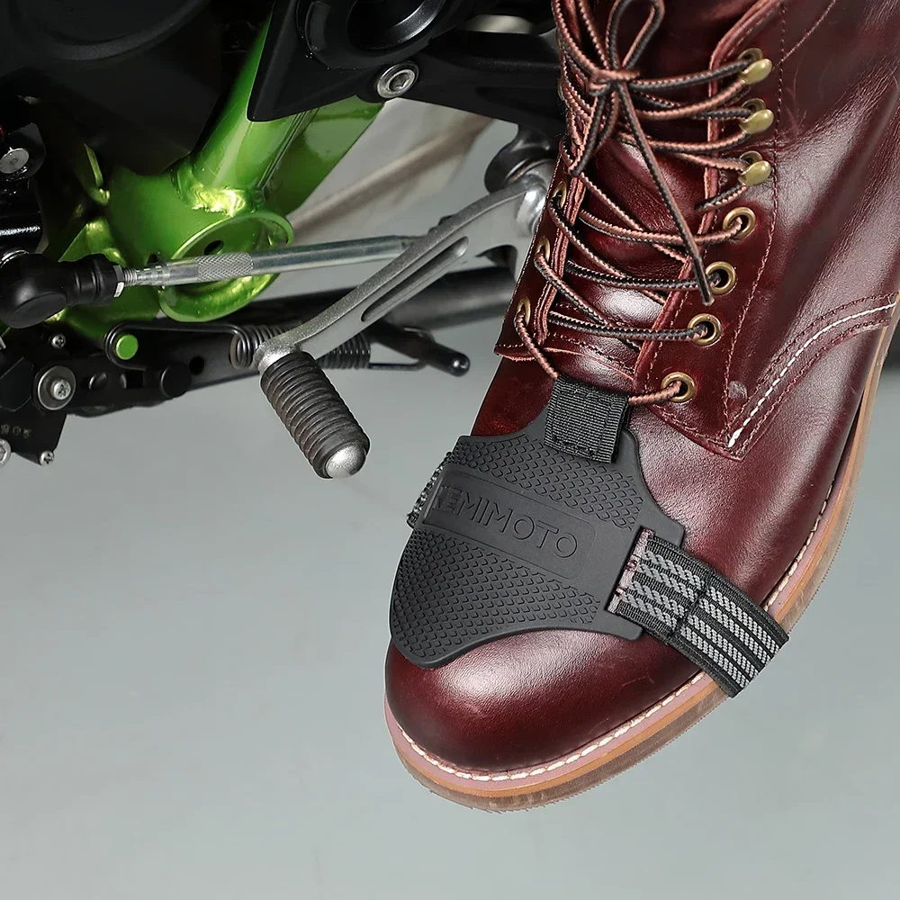 KEMIMOTO Motorrad-Schuhüberzug, Schutz für Motorrad-Schalthebel, verstellbar, langlebig, Kofferraumschutz, rutschfester Schalthebel