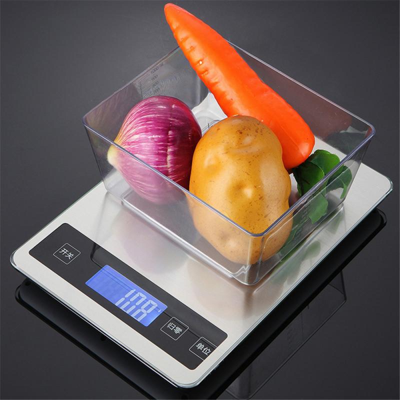Báscula de cocina electrónica, herramienta de medición de dieta Digital USB, accesorios para hornear, 5/10kg, 1g