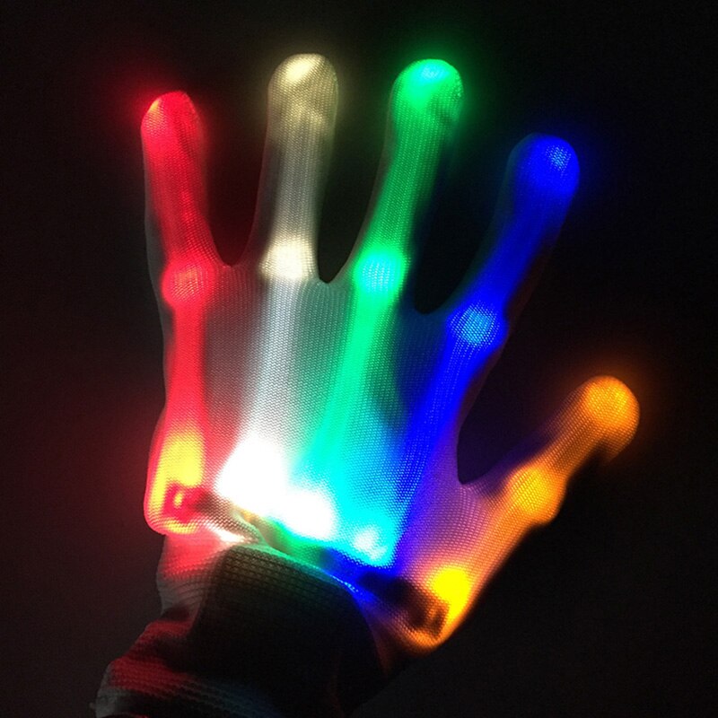 Improved model Strong resistance to pull RGB Light Gloves