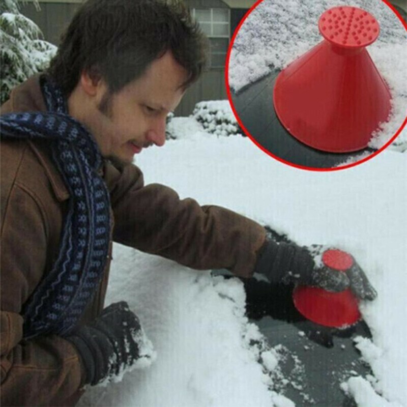 Magical Car Ice Scraper Conical Funnel Snow Shovel Car Round Plastic Snow Shovel Snow Scraper Shovel Snow Removal