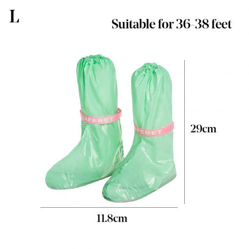 1 par udendørs vandtæt skridsikker overtrækssko fodtøj støvle skoovertræk beskytter overtrækssko fodtøj støvle skoomslag beskytter: Grøn l