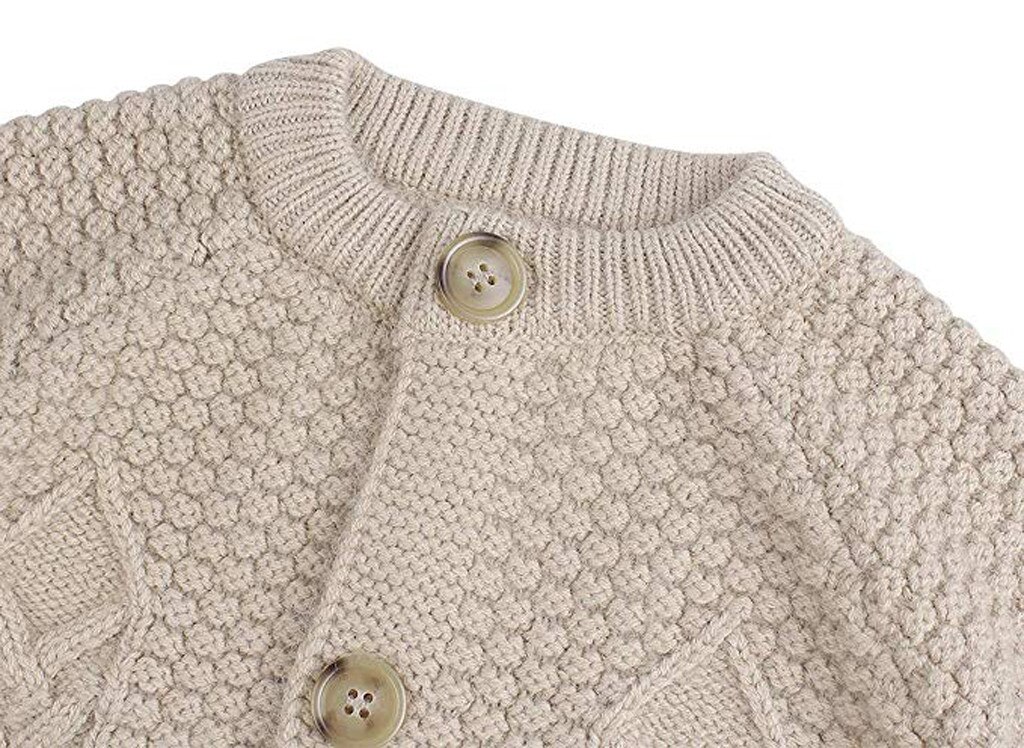 Truien Breien Peuter Kids Baby Meisje Kleding Lange Mouwen Solid Trui Brei Haak Kleding Jassen Vest Outfits