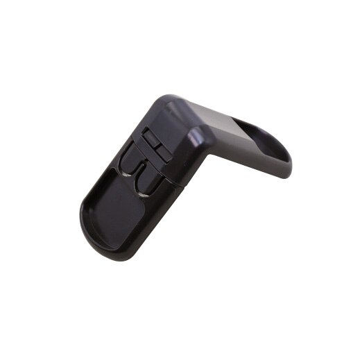 Cerradura de ángulo recto multifuncional para bebé, cierre de doble presión de 90 grados, protección de seguridad para niños, cajón, puerta de armario, esquina de ángulo recto, seguridad: 1Pcs Black