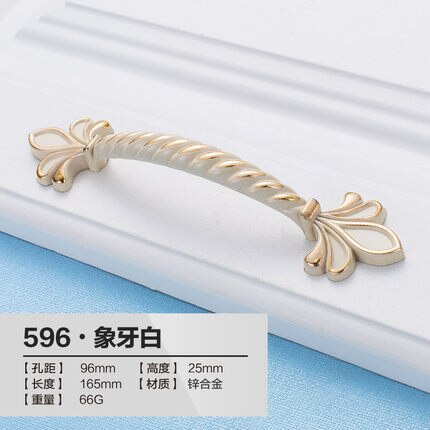 desk furniture handle,Drawer handl European ivory white handle, wardrobe door handls,modern minimalist cabinet handle, 2pcs/lot: 24