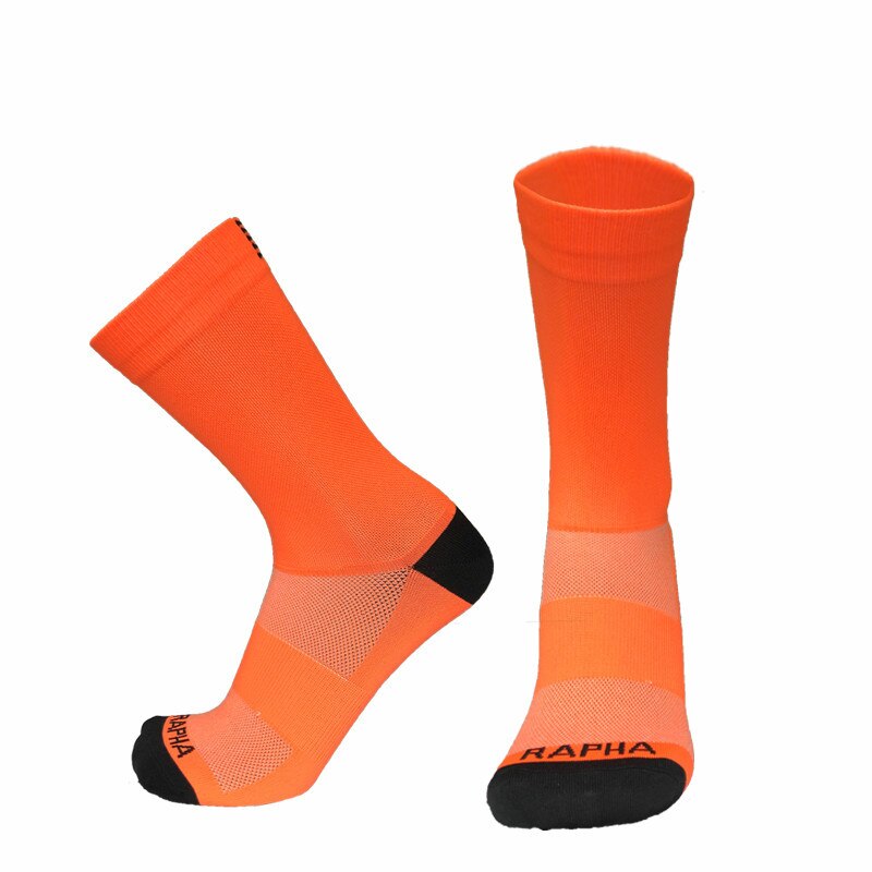 Rapha – chaussettes de cyclisme professionnelles, respirantes, de , pour vélo de route et d&#39;extérieur, nouveauté: orange 2