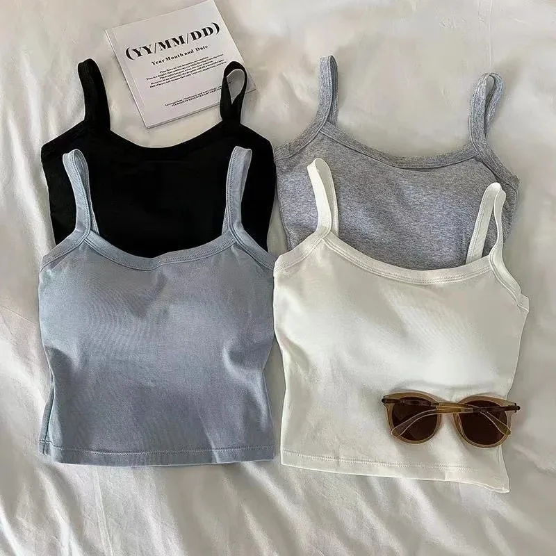 Crop top dam sexiga ärmlösa toppar damunderkläder damlinne flickor basic t-shirt väst underkläder bh tubtoppar