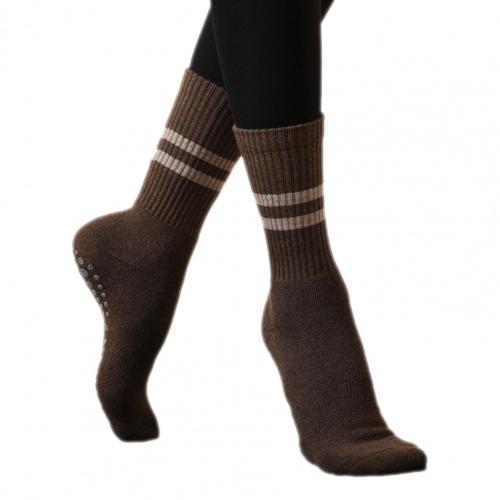 Anti-flooding 1 paar universelle kompressions-laufsocken, mittelhoch geschnitten, eng anliegend, yogasocken, hohe elastizität zum klettern: Khaki