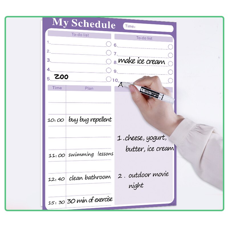 Magnetische Time Management Kalender Studenten Dagelijks Wekelijks Maandelijkse Schema Planner Organizer Schrijven Opmerking Boards Koelkast Magneten