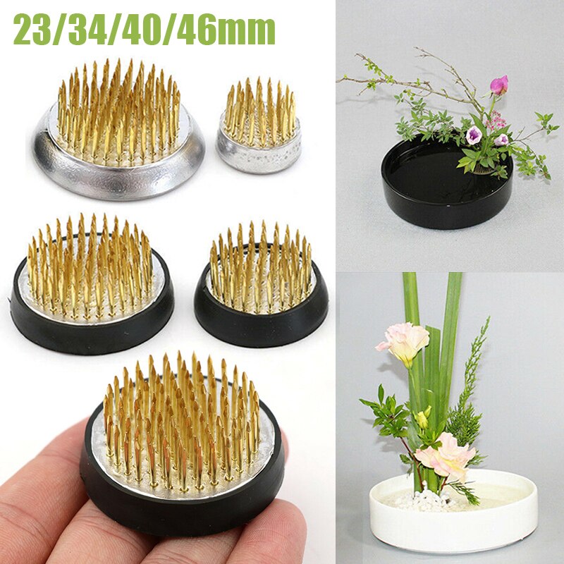 Ikebana kenzan neula kukkapohjapidike piikikäs sammakko kiinteät työkalut kukka-asetelma pin kukka insertti pohjatappi