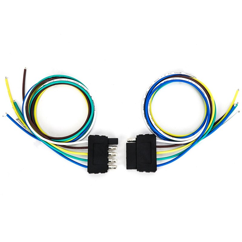 TIROL 5 Stift Stecker Flache Anhänger Kabelbaum Verlängerung Stecker Adapter Stecker und Steckdosen