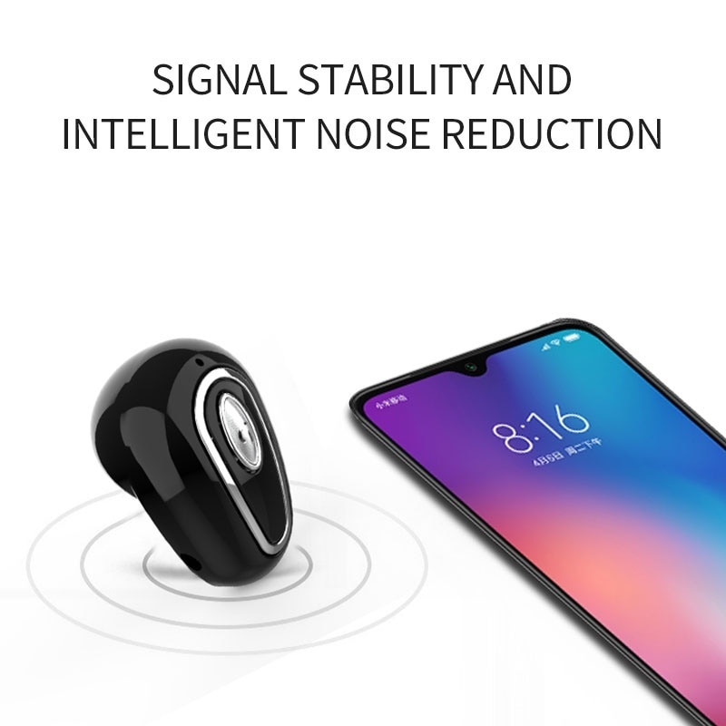 Slimme Ruisonderdrukking Mini In-Ear Bluetooth Draadloze Headset Met Microfoon Sport Oordopjes Voor Huawei Samsung Iphone