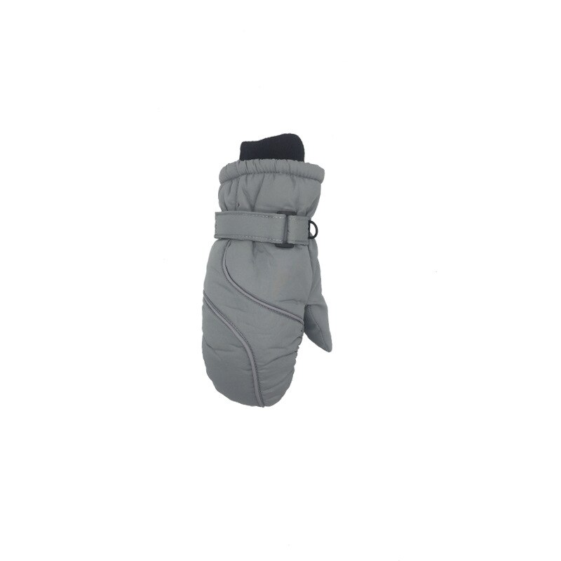 Kinderen Verdikte Warme Ski Handschoenen Winter Leuke Waterdicht En Winddicht Outdoor Sport Handschoenen Kids Wanten Voor 4-8yrs: Grijs