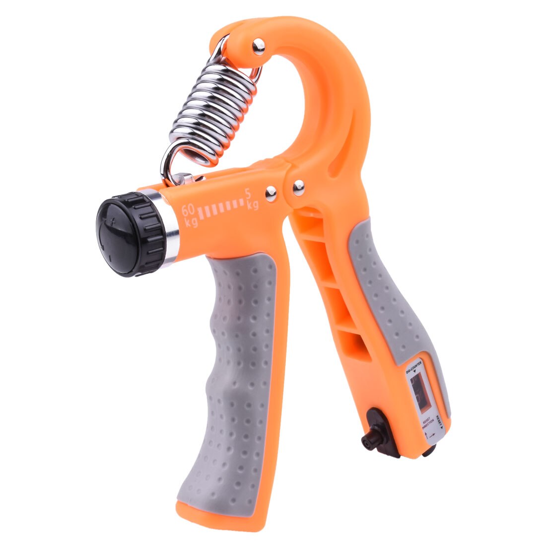 Adjustable Hand Grip Strengthener Counter Gym Therapy Muscle Fitness Arm Rehabilitation Finger Exercise Training Accessories: Orange