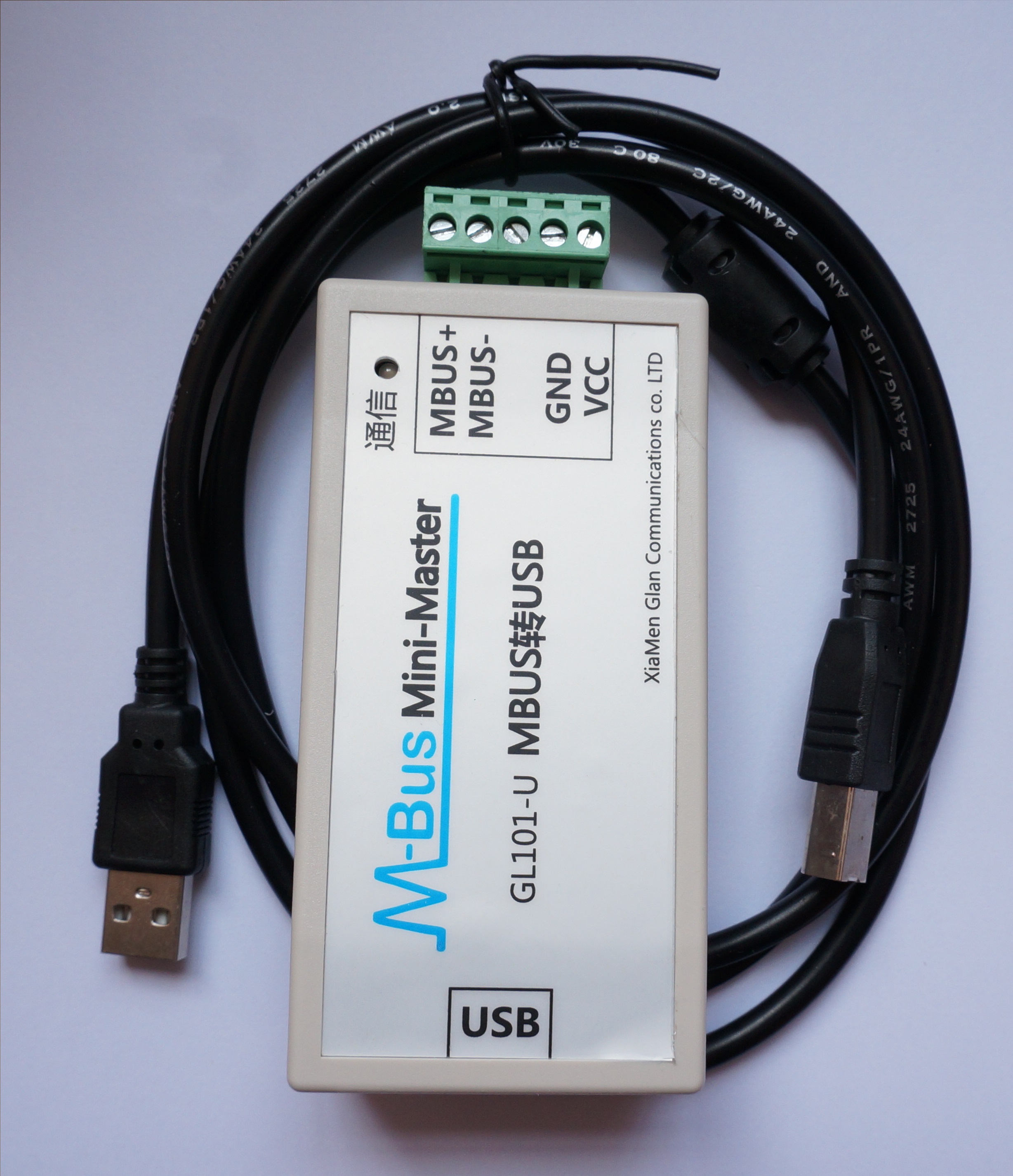 MBUS/M-BUS To USB Converter USB-MBUS Meter Reading Communication USB Powered For 200 Meters